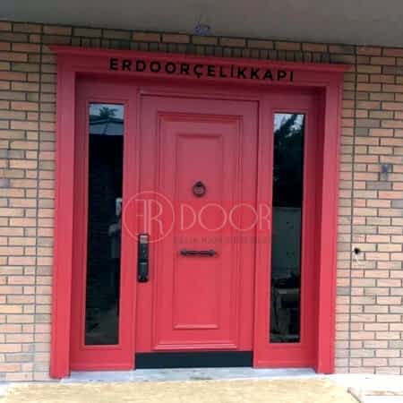 Özel Dizayn Kırmızı Villa Giriş Kapısı ER0288