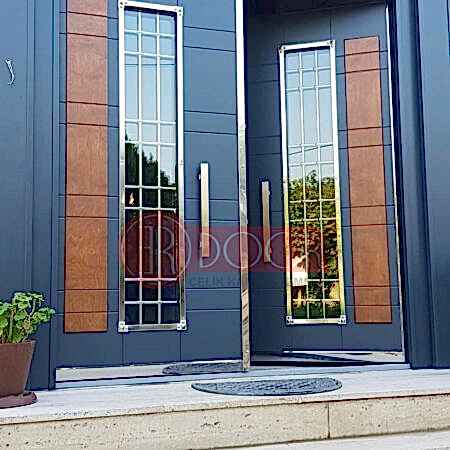 İroko Modern Seri Lüks Villa Giriş Kapısı ER0293